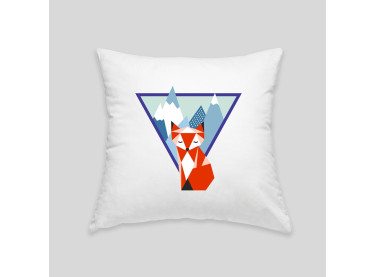 Mountain fox cushion 2