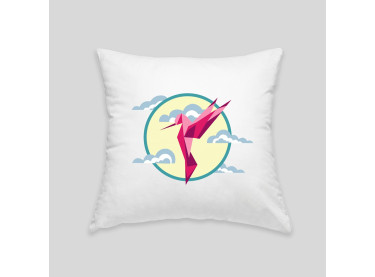 Hummingbird cushion 2