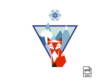 Mountain fox - Vector graphics 2